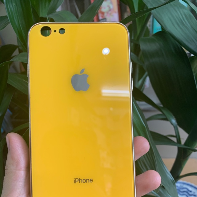 Ốp Lưng Kính Vàng ip6 plus