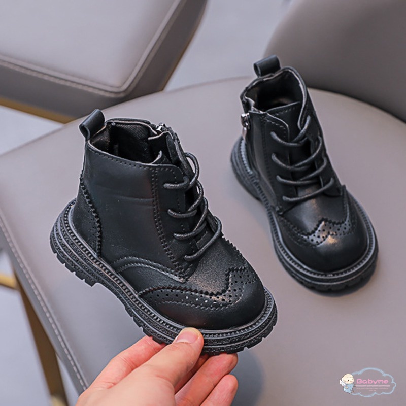 Giày Boot Martin Phong Cách Retro Mới Cho Bé Trai Bé Gái