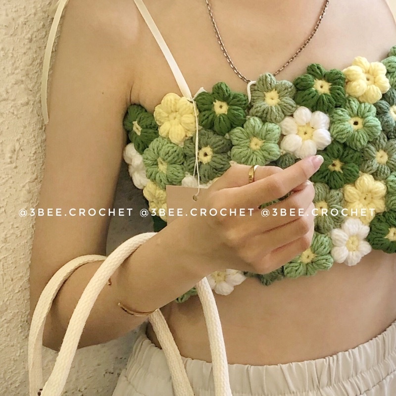 Áo len hoa theo tone màu