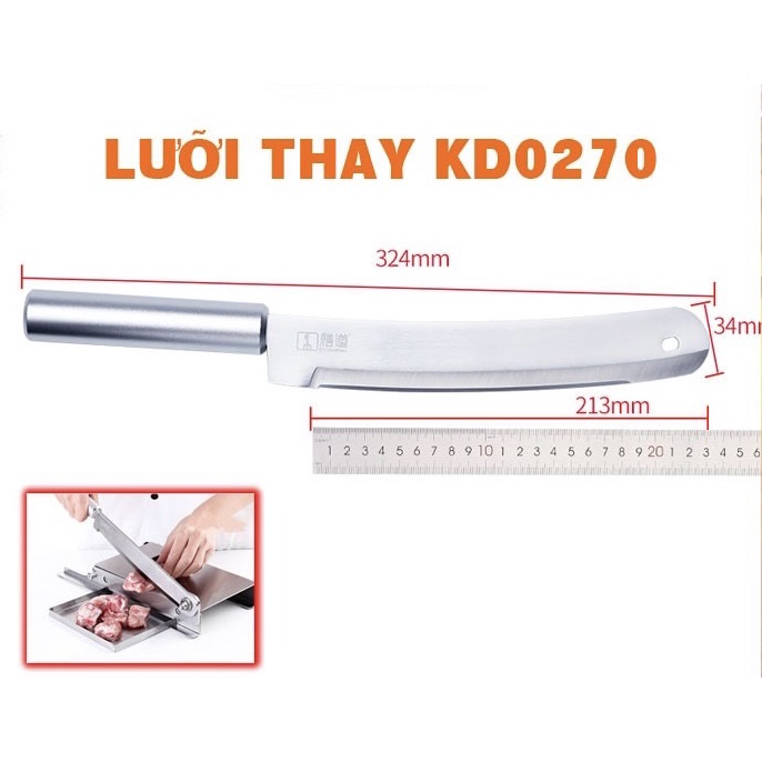 Lưỡi dao thay thế cho dao thái thịt hãng Kitchendao các mã KD0142, KD0270, KD0248, KD0288