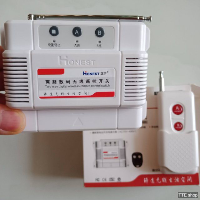 Công tắc Honest điều khiển 2 thiết bị điện từ xa   HT-6802