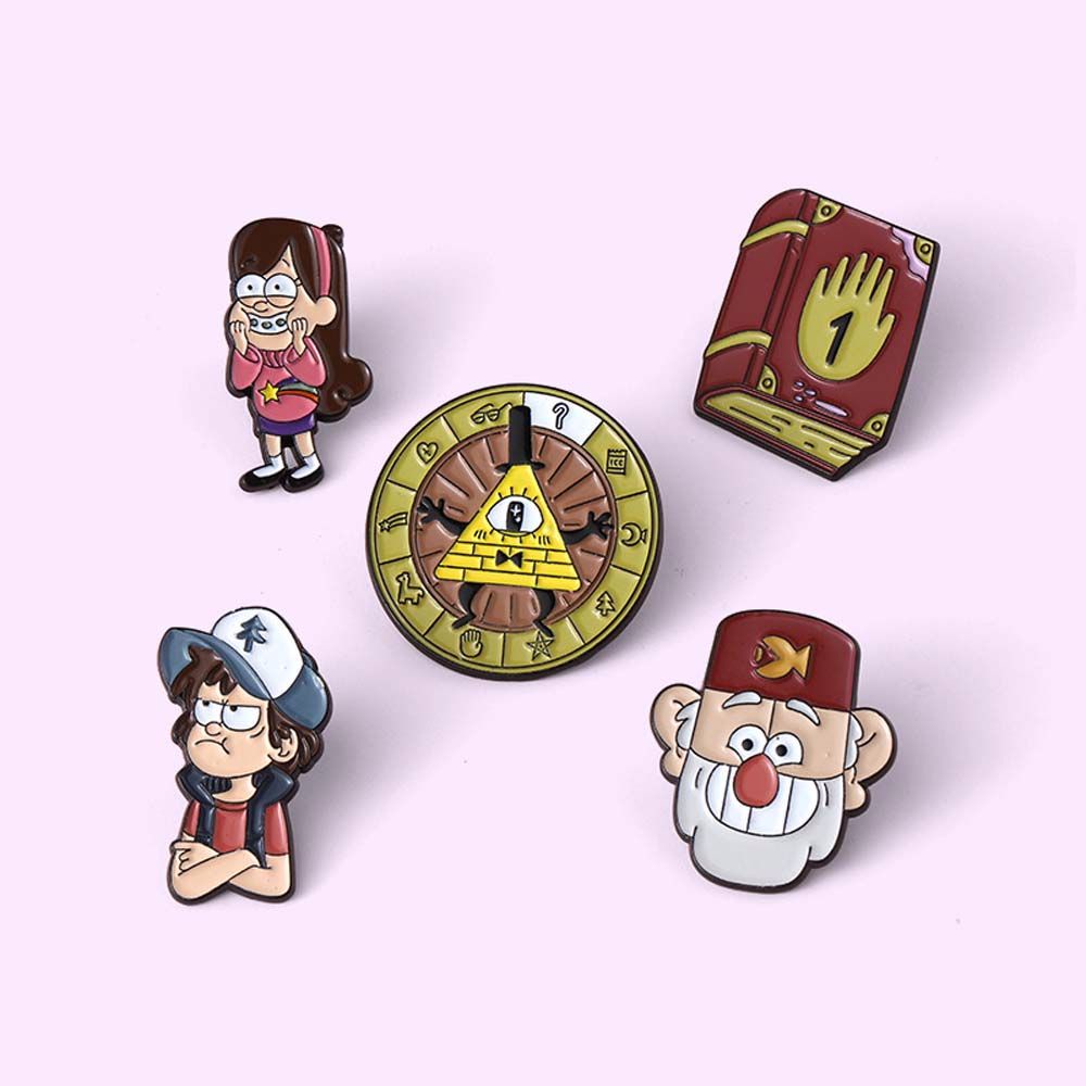 Ghim cài áo họa tiết hoạt hình Gravity Falls độc đáo