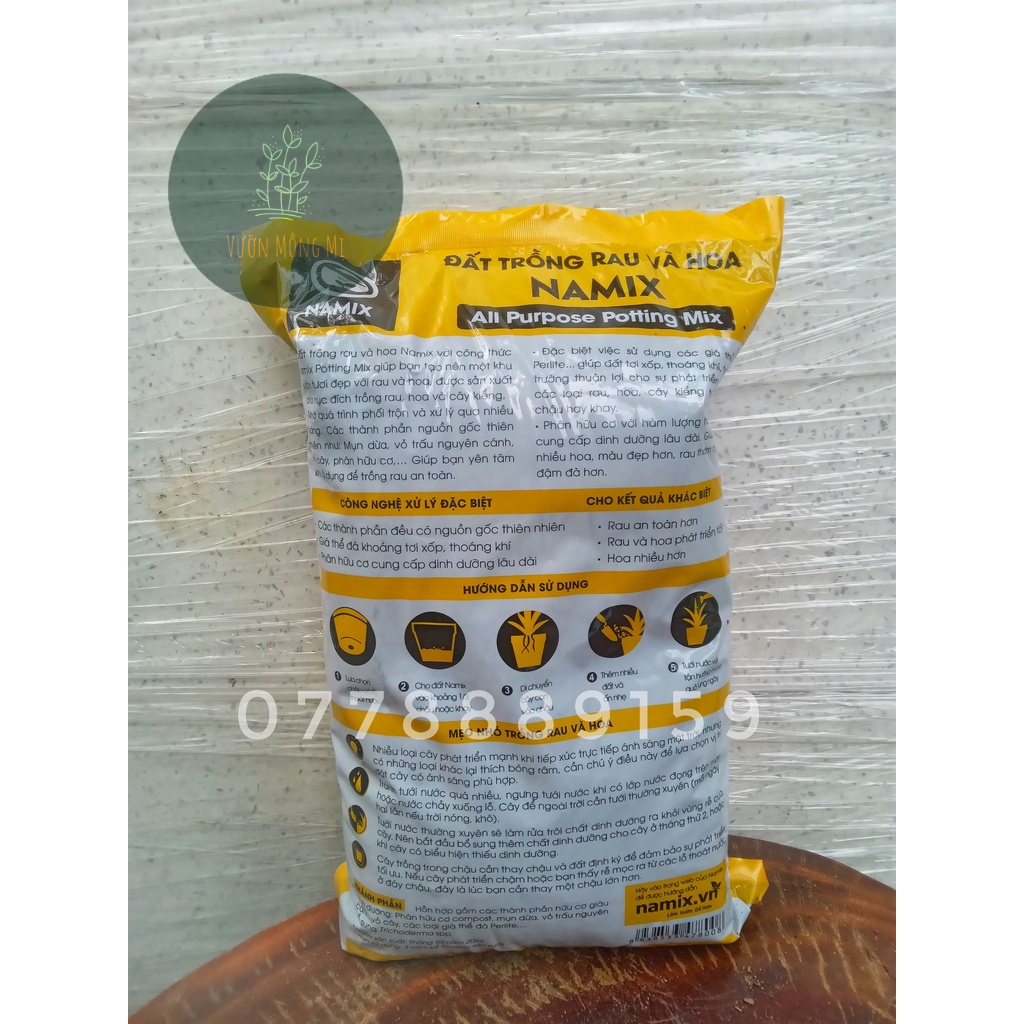 Đất sạch Namix bịch 3kg