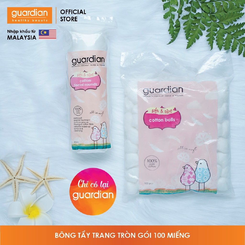 Bông tẩy trang tròn Guardian (100 miếng) | BigBuy360 - bigbuy360.vn