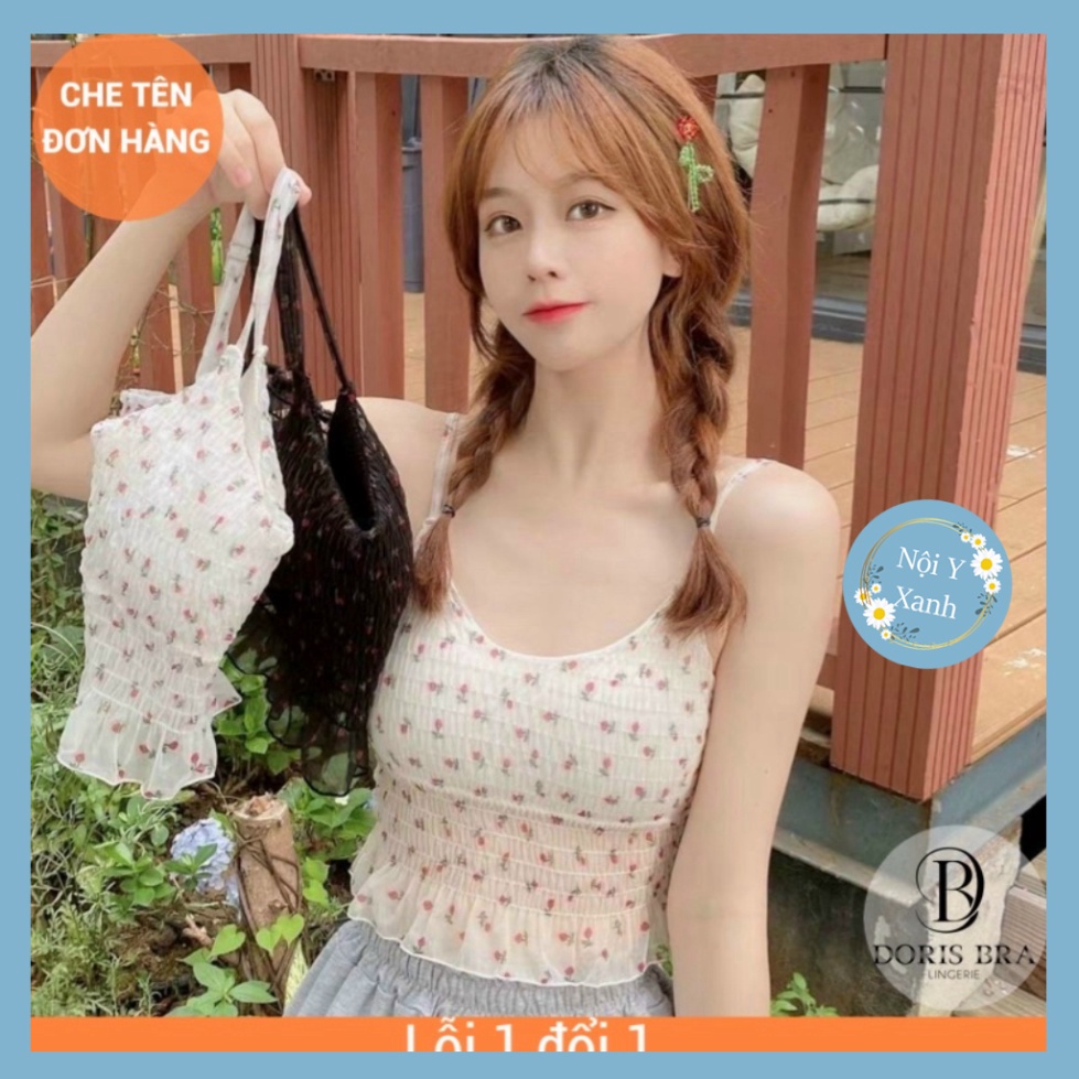 Áo lót nữ, bra ren,voan lụa hoa nhí chun lưng sang chảnh co giãn tốt nội y xanh chất cực đẹp, sang chảnh, đồ lót