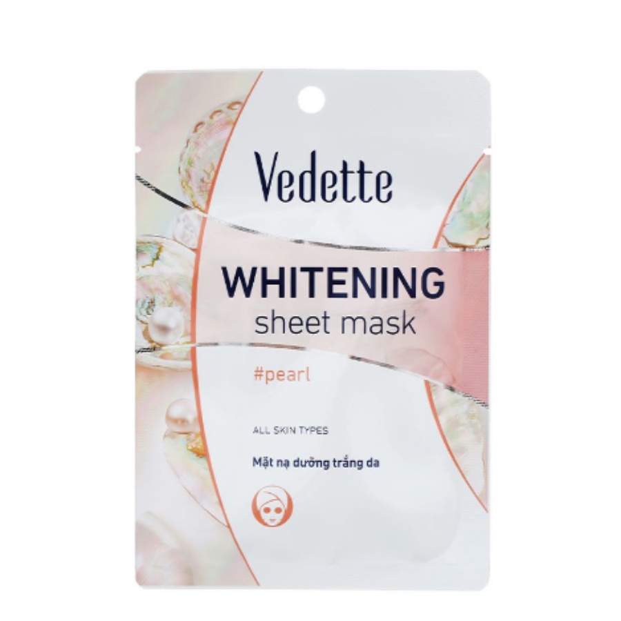 Mặt Nạ Giấy Giúp Sáng Da Ngọc Trai Vedette 22ml