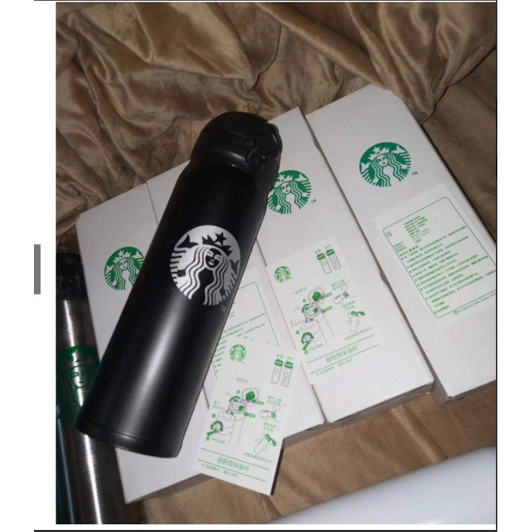 Bình Nước Starbucks Chất Liệu Thép Không Gỉ 304 Cao Cấp Giữ Nhiệt Tiện Dụng