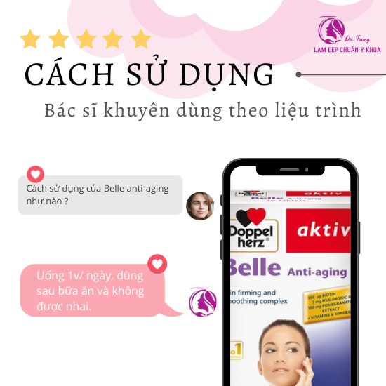 Viên uống Belle Anti-aging vi chất đẹp da, làm chậm lão hóa, giúp da sáng hồng