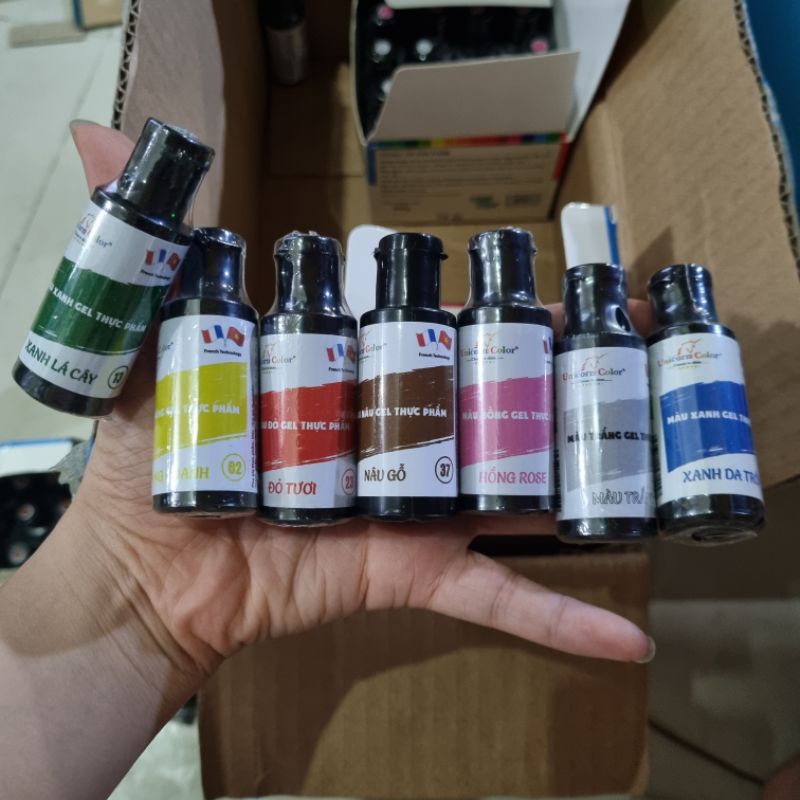 Gel màu thực phẩm unico làm bánh trung thu bánh nướng bánh kem