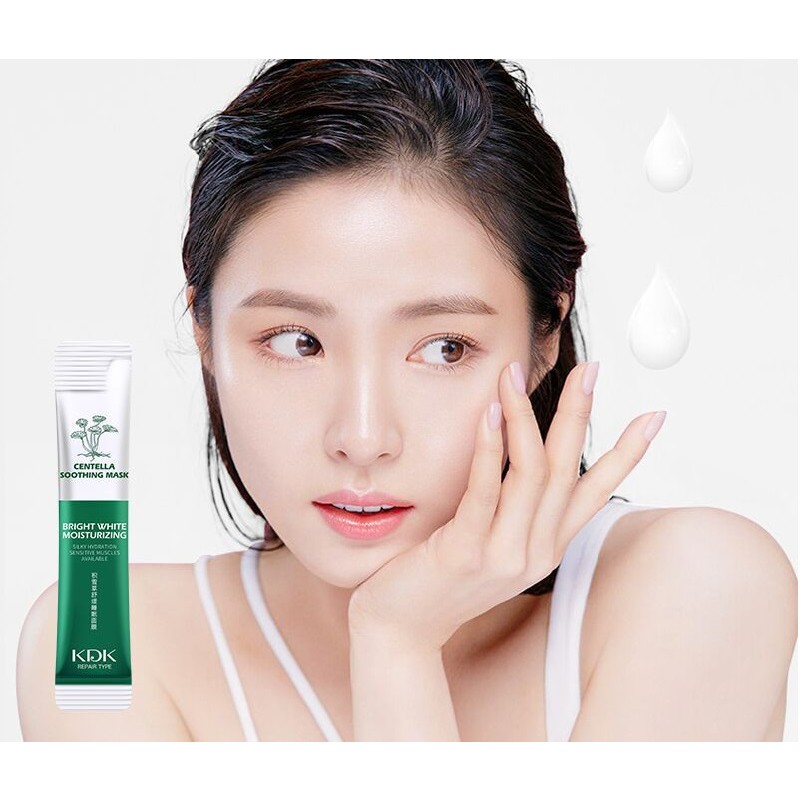 Mặt Nạ Ngủ Dưỡng Da Chuyên Sâu Chiết Xuất Rau Má Centella Soothing Mask KDK 20 GÓI