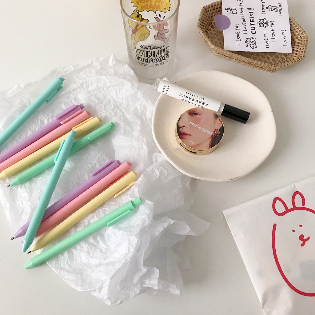 Bút mực gel ngòi 0.5mm tùy chọn màu vỏ tiện dụng cho học sinh