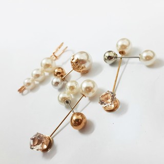 Bộ 7 chiếc ghim cài áo cài tóc đính hạt ngọc (CAN07)