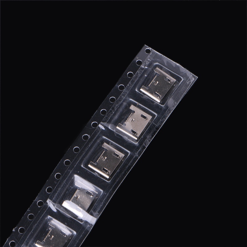Set 10 Ổ Cắm Micro USB Type B 5 Chấu SMD 4 Chân 90 Độ Tiện Dụng