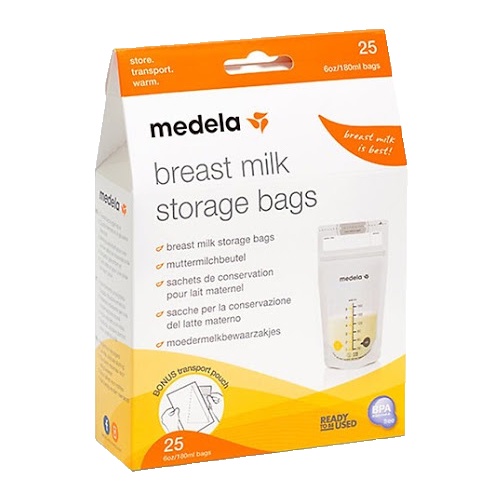 Túi trữ sữa | Medela Combo 2 túi 25pcs - loại 180ml