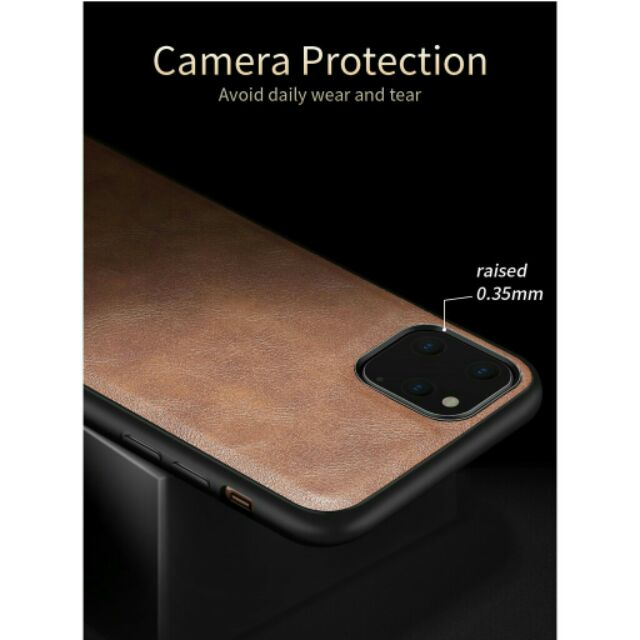 Ốp X-level da PU iphone 11 Pro Max chống sốc,chống ván tay