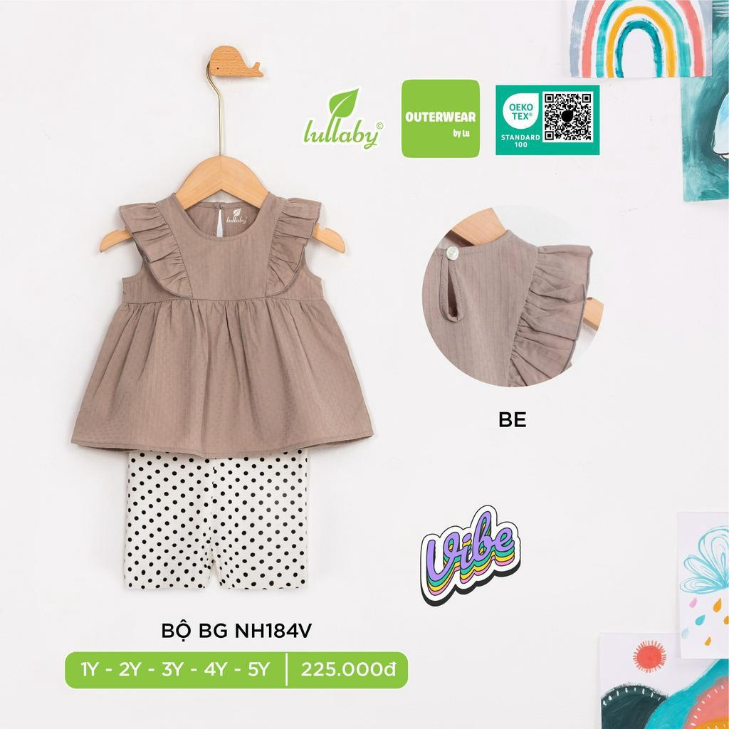 Bộ cánh tiên, bộ hai dây bé gái Lullaby thời trang mùa hè mát mẻ