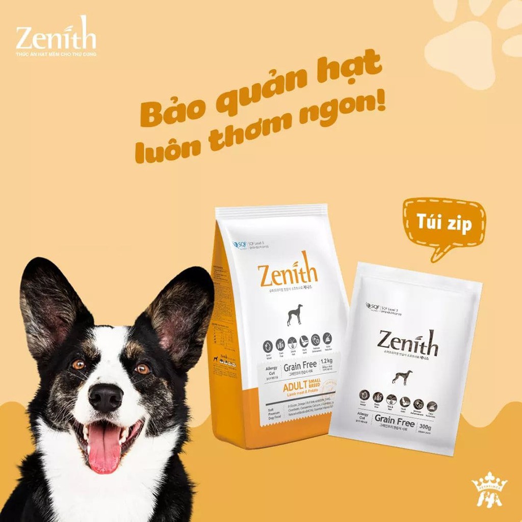 Zenith- Thức ăn hạt mềm cho chó lớn nhập khẩu Hàn Quốc