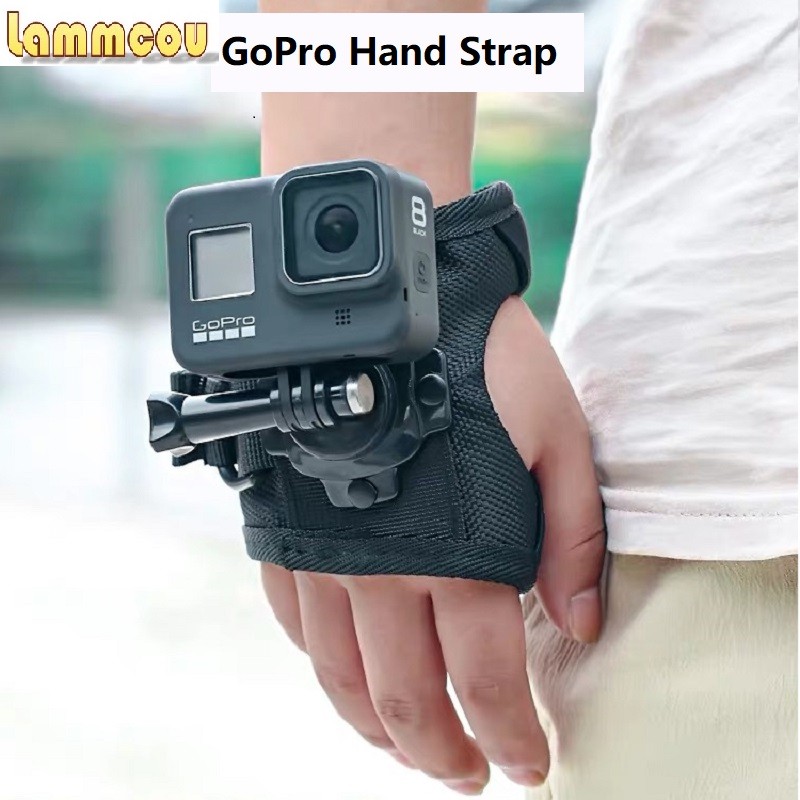 Đai đeo tay LAMMCOU 360 độ thích hợp cho Camera GoPro Hero 10 9 8/7/6/5/4/ cho phụ kiện GoPro