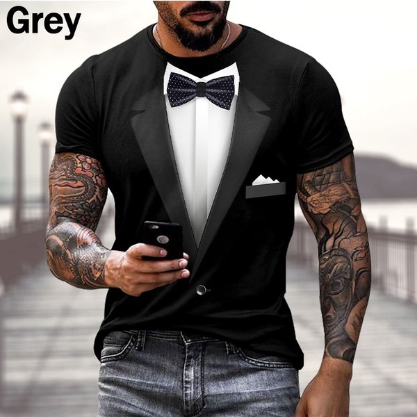 Áo Thun Ngắn Tay In Hình 3D Thời Trang Dành Cho Nam