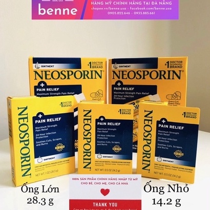 [🇺🇸Bill Mỹ] Kem mỡ | dạng xịt | dạng bọt NEOSPORIN Mỹ - Bôi Các Vết Thương Nhỏ, Vết Bỏng, Đứt Tay