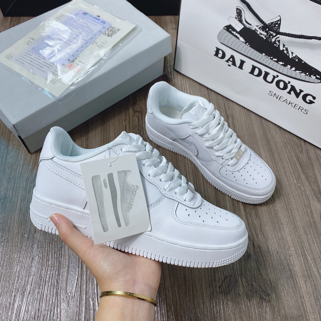 Force trắng bản trung [TẶNG MÓC KHÓA - FULL BOX] foce trắng full giày thể thao foce trắng tăng chiều cao nam nữ