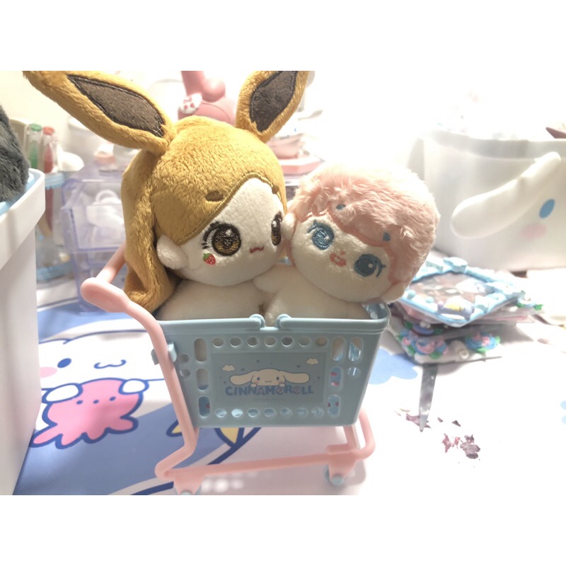 Xe đẩy siêu thị mini decor trang trí dễ thương Sanrio Kuromi Cinnamoroll Pompompurin My Melody - BST Sanrio Miniso