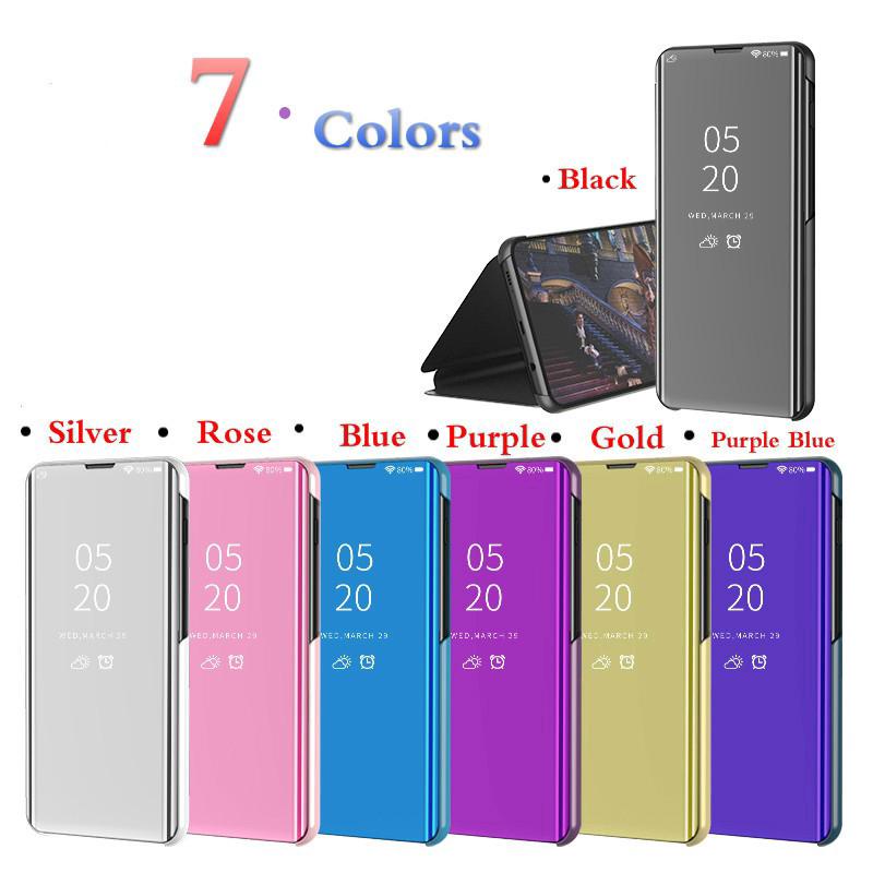 Hsm Mirror Huawei P40 Pro P10 Plus Case Luxury Smart Mirror Clear View Flip Cover