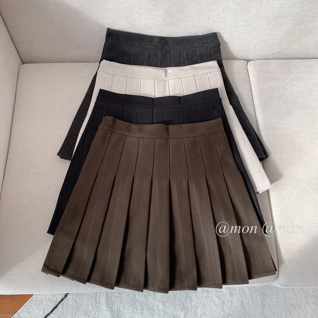 210774 Chân váy tennis dạ, chân váy ngắn xếp ly nữ, có lót quần trong chất vải dạ dày dặn, | BigBuy360 - bigbuy360.vn