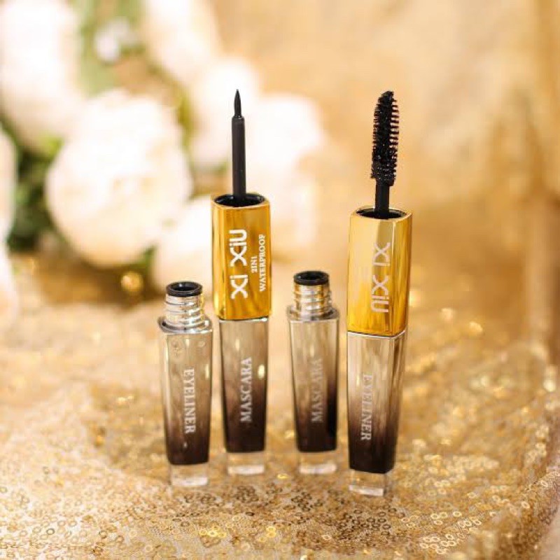 (Hàng Mới Về) Bộ Bút Kẻ Mắt Và Mascara 2 Trong 1 Xiu Divine