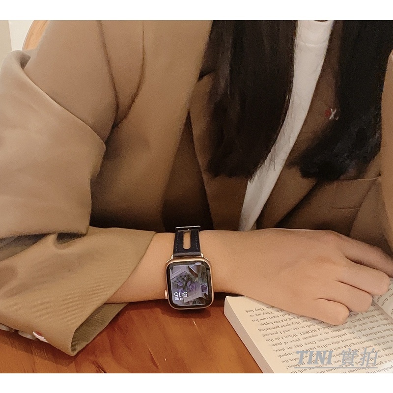 Dây Đeo Da Cho Đồng Hồ Apple Watch Series 7 SE 6 5 4 3 2 1 38mm 40mm 41mm 42mm 44mm 45mm