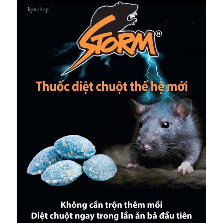 Thuốc diệt chuột STORM & VIFARAT 99% chuột chết ngoài nhà