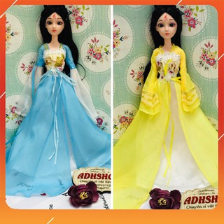 Búp bê cổ trang cao 30cm tóc tết đen dài adhshop