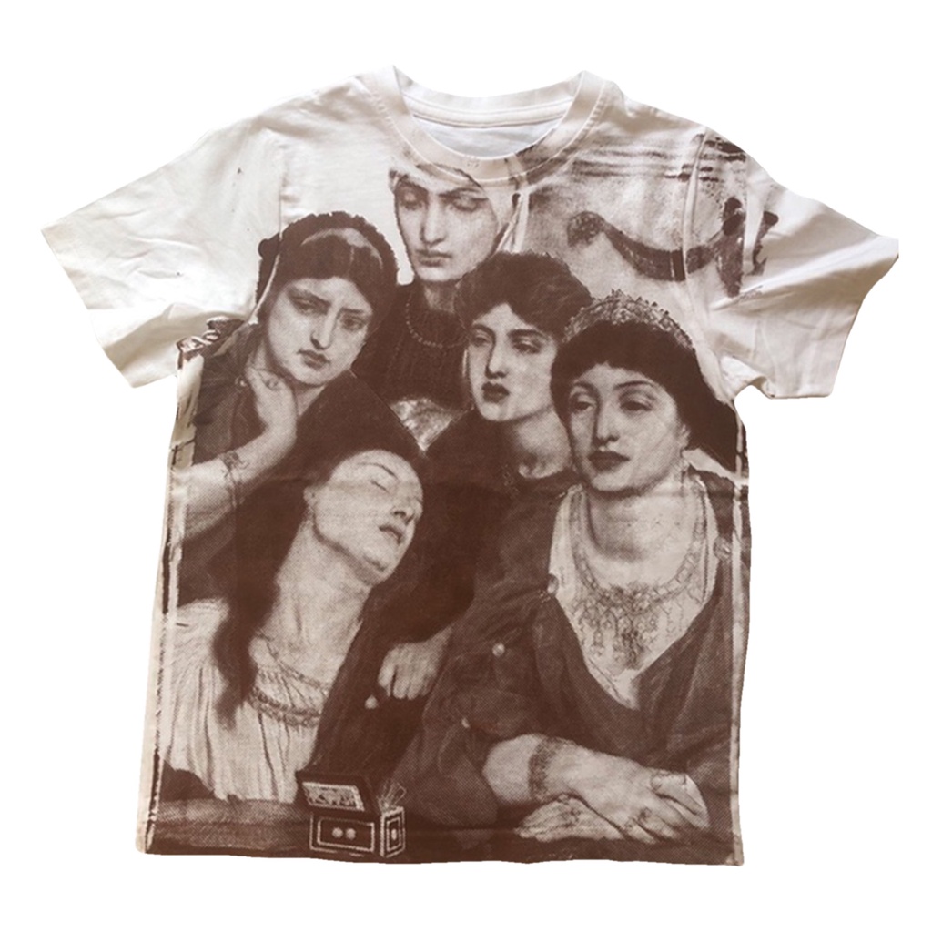 Áo thun tay ngắn cổ tròn in họa tiết thời trang mùa hè cho nữ