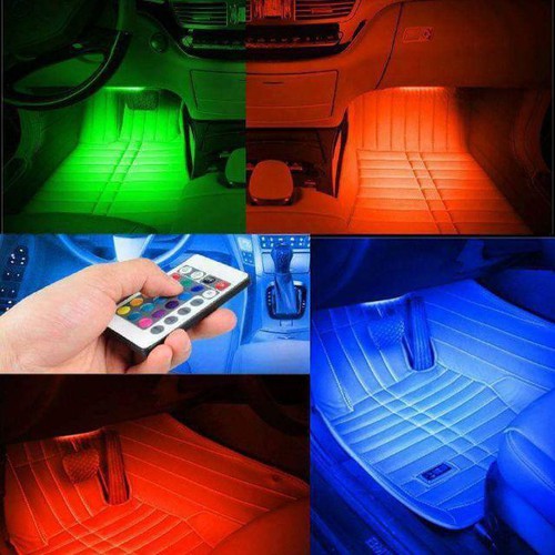 Đèn led 7 màu cảm ứng theo nhạc + Khiển - Better Car