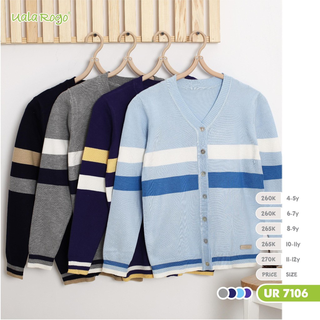 [CHÍNH HÃNG] Áo len cardigan trẻ em UR7106 Uala Rogo