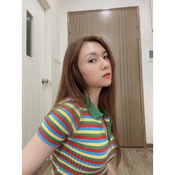 [FREESHIP - HÀNG LOẠI 1] ÁO POLO ZAZA KẺ 2 MÀU SIÊU HOT