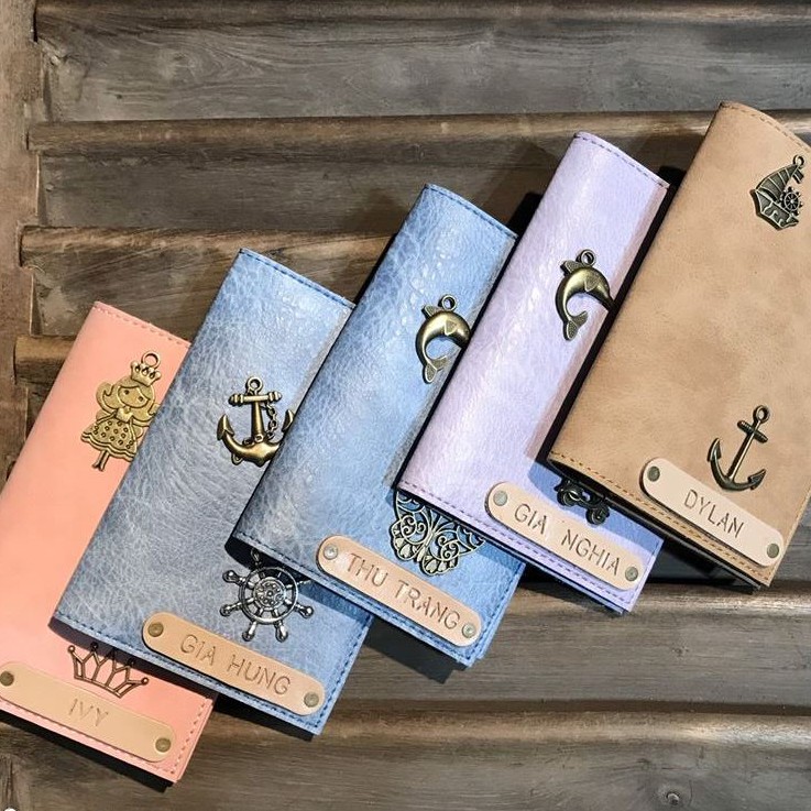 Ví Passport Cover Xanh Lam Đậm Đựng Hộ Chiếu, Thẻ, Tiền Mặt