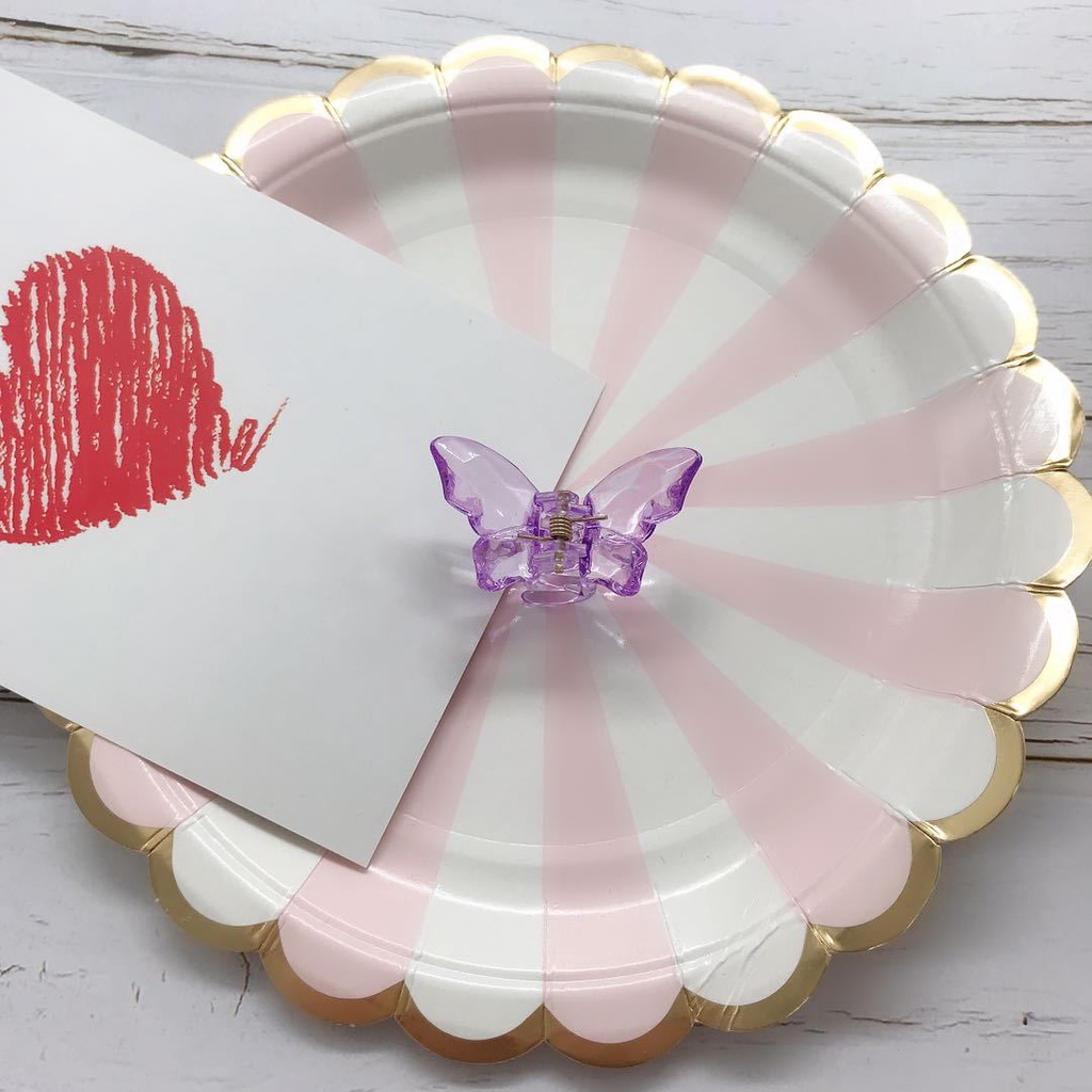 Kẹp Tóc Hình Bướm Acrylic Trong Suốt Phong Cách Hàn Quốc Cổ Điển Thời Trang Cho Nữ