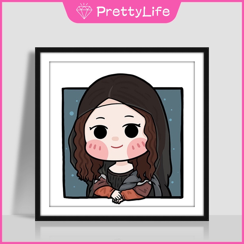 Bộ Tranh Đính Đá 5D Họa Tiết Tranh Vẽ Hoạt Hình Van Gogh Độc Đáo DIY 30x30cm