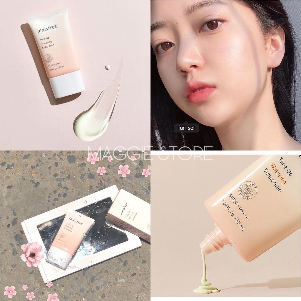 KEM CHỐNG NẮNG INNISFREE TONE UP WATERING SUNSCREEN SPF 50+/ PA++++