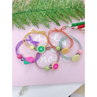 Cột tóc trái cây xinh
