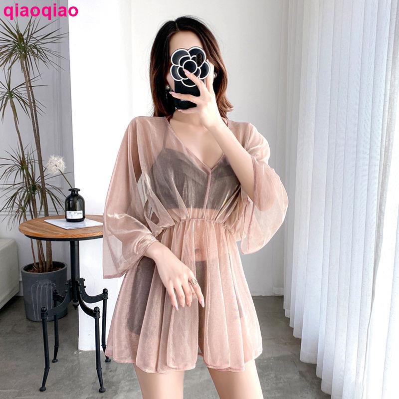 Bộ Đồ Bơi Hai Mảnh Kèm Áo Khoác Ngoài Thời Trang Hàn Quốc 2020