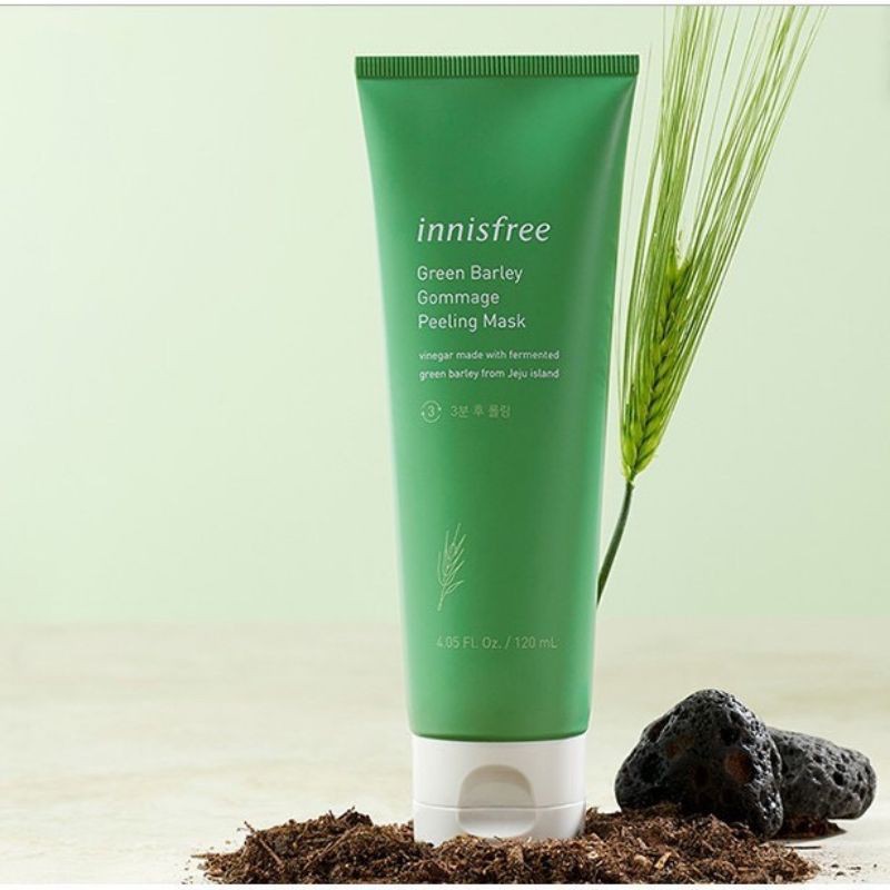 (Mẫu Mới) Tẩy Tế Bào Chết Mặt Innisfree Gree Barley Gommage Peeling Mask 120ml