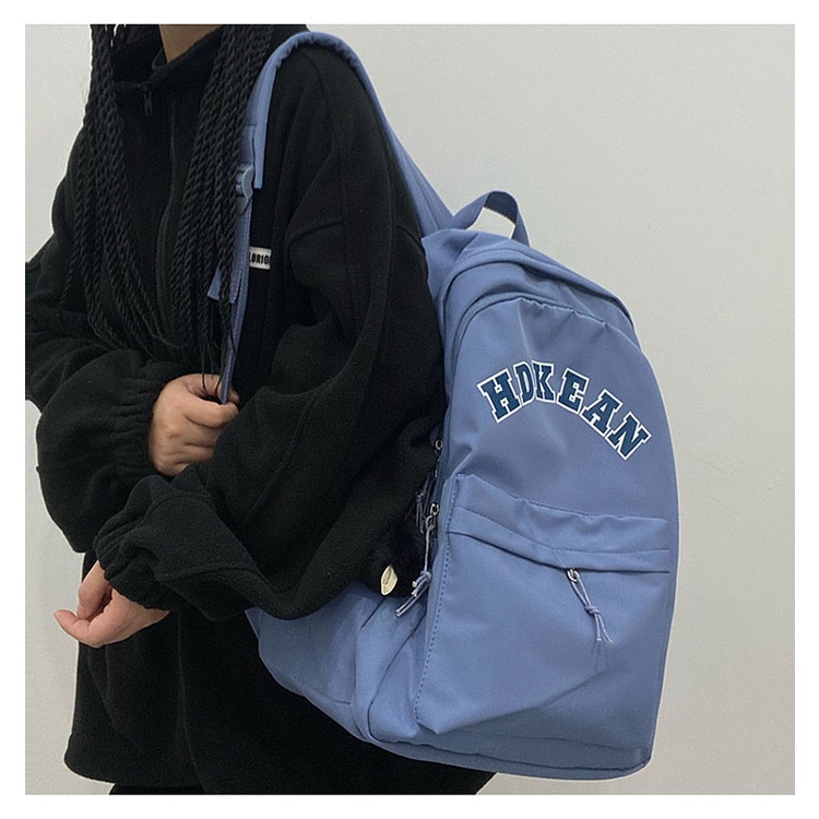 Balo nữ đẹp đi học giá rẻ trơn basic thời trang ulzzang hàn quốc B326 hdkean