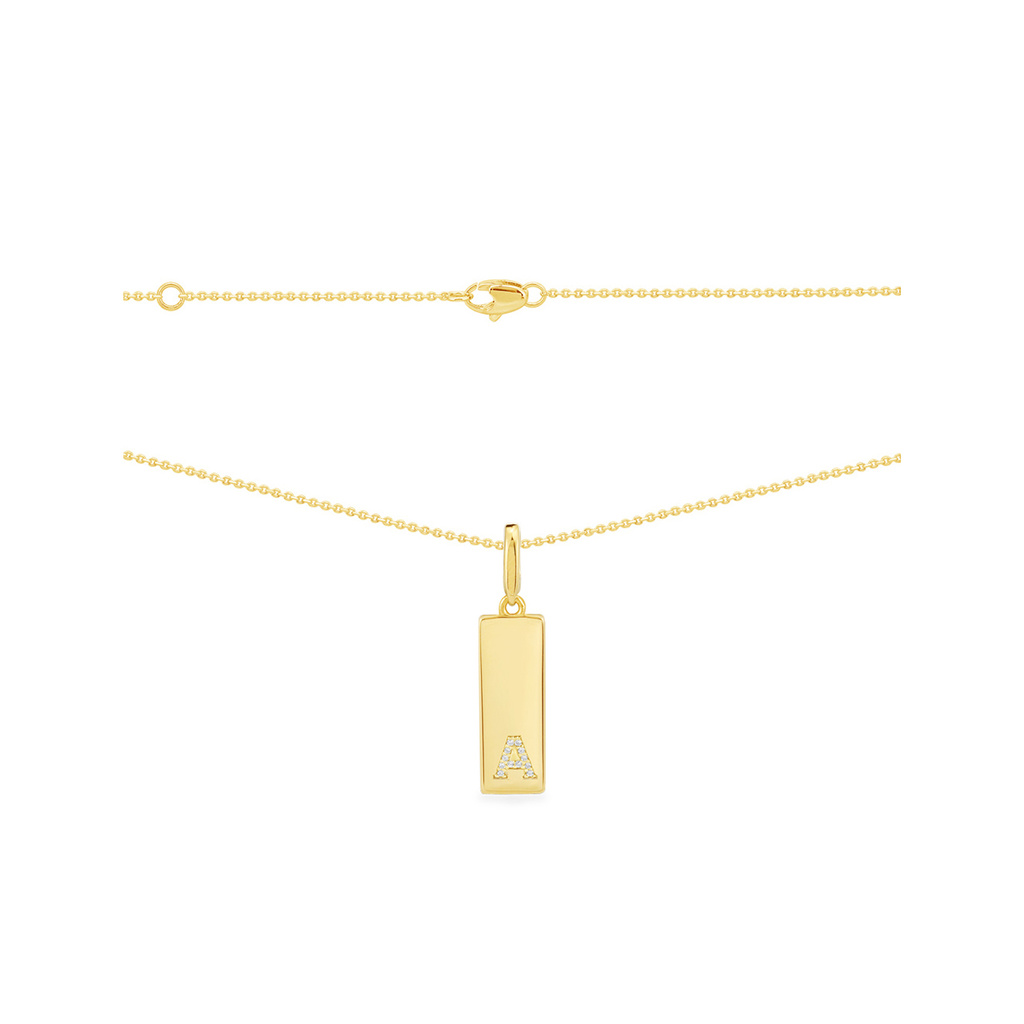 Mặt dây chuyền vòng cổ chữ vàng APM Monaco dây chuyền xương đòn cặp đôi đơn giản cho bạn gái