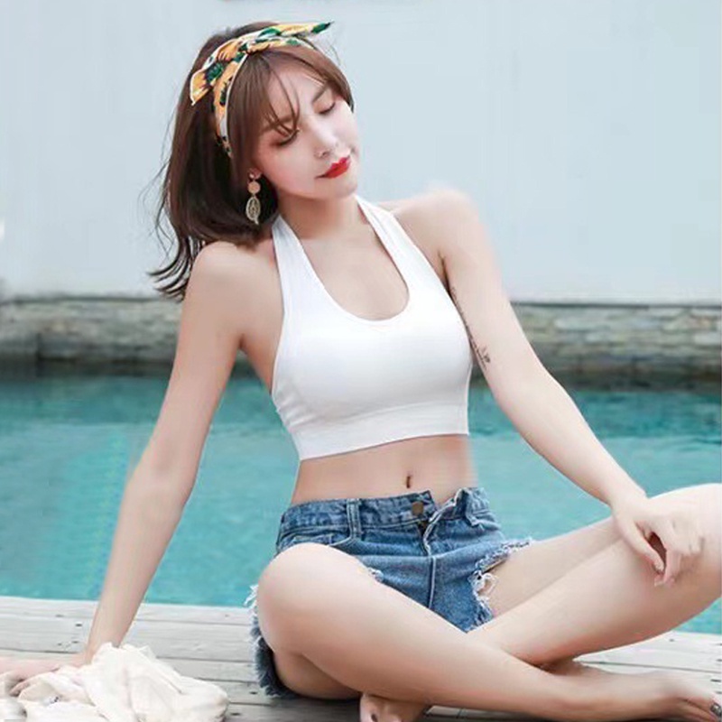 Áo Ngực Thể Thao Mềm Mại / Áo Ngực Thể Thao Không Gọng Không Đường May Có Mút Nâng Ngực / Lưng Đẹp Quyến Rũ Dành Cho Nữ