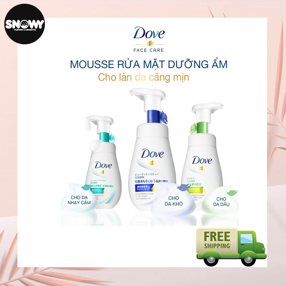 Sữa rửa mặt Dove dạng bọt tinh chất - Serum 160ml