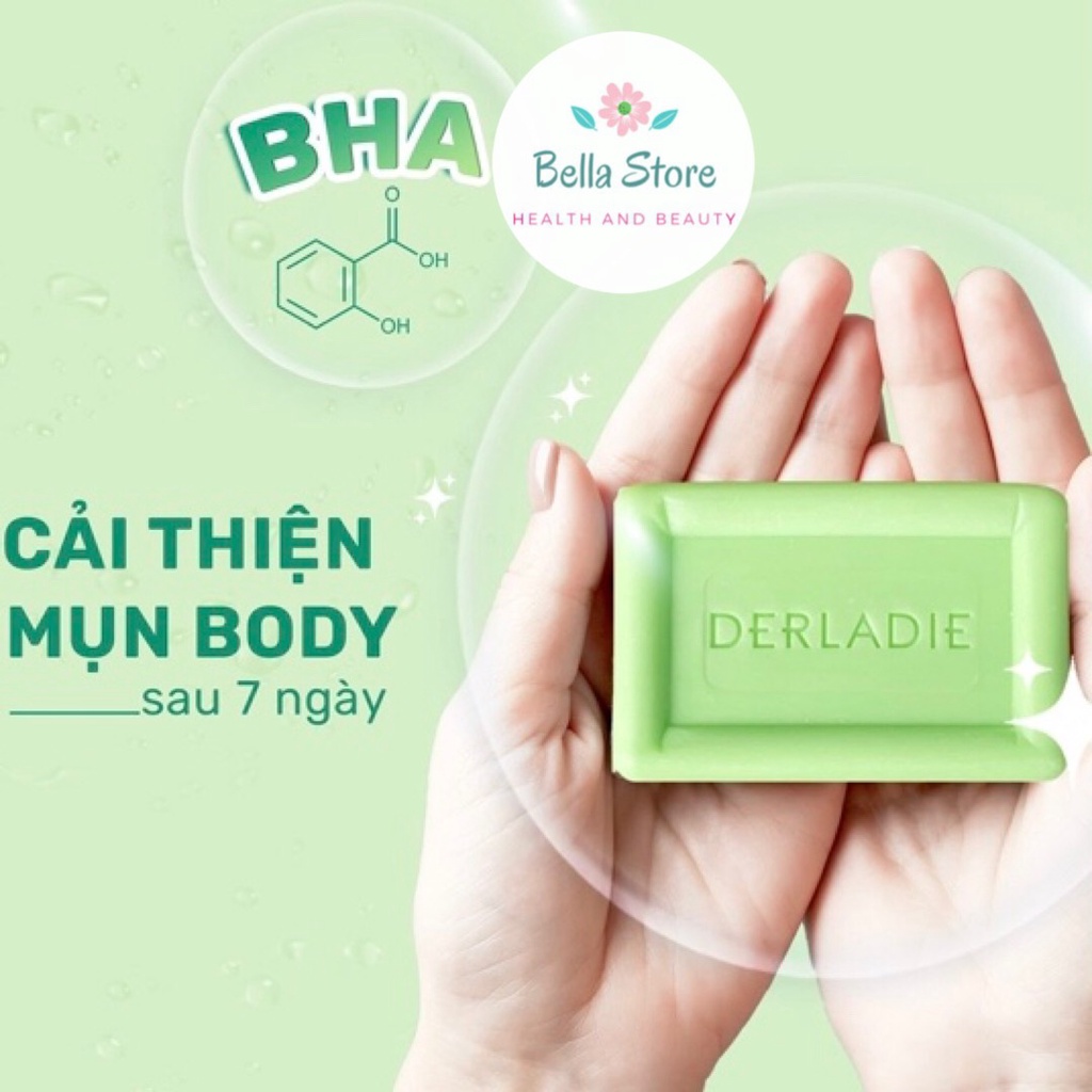 Xà phòng giảm mụn cơ thể Derladie Body Cleansing Bar For Blemish Skin