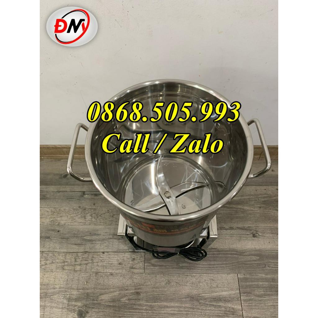 Máy xay rau má, làm sa tế, xay các loại rau củ, đánh chà bông , đường kính nồi 25cm, mô tơ công suất 1100w, nồi cao 25cm