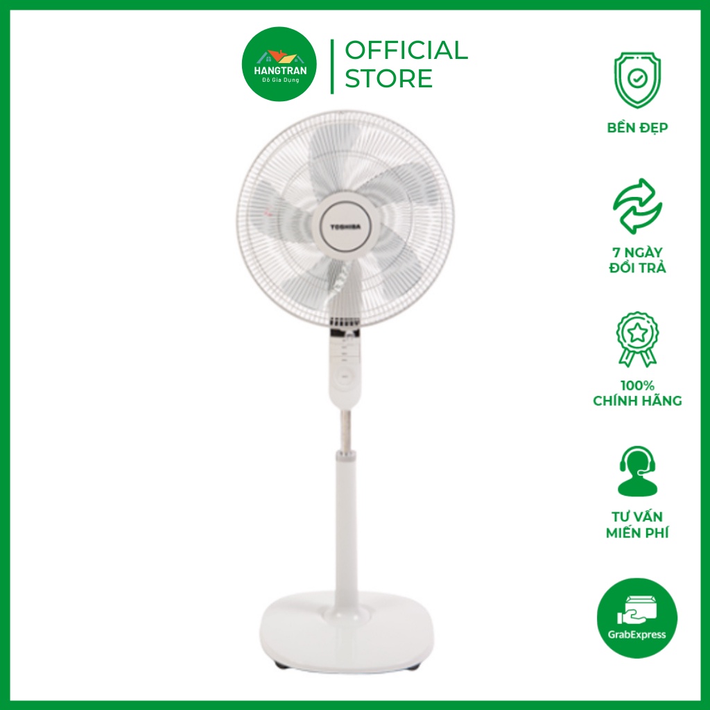 Quạt cây đứng Toshiba F-LSA20(H/W)VN có khiển model 2022 Hàng chính hãng - Gia Dụng Gia Đình